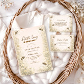 Soft Meadow Honey Bee Diapper Raffle Informatiekaartje