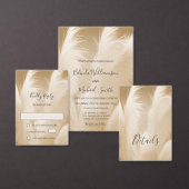 Pampas Grass Photo Boho Informatiekaartje (Personaliseer de collectie van deze zelfstandige maker.)