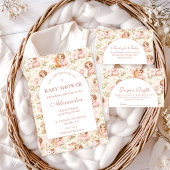 Soft Pink Fairy Baby Shower Servet