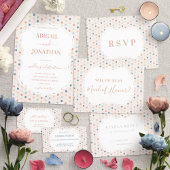 Rustic Pastel Polka Dot Custom Address Kaart Mini Visitekaartje