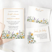 Zachte Waterverf Daisy Wildflower Vrijgezellenfees Servet