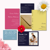 Marineblauw Vlakte Moderne Monogram Bruiloft Ronde Sticker