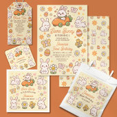 Some Bunny is Turning One Blue Easter Birthday Kaart