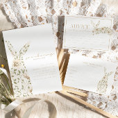 Somebunny Spring Easter Floral Baby shower Kaart