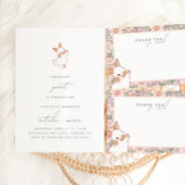 Floral Spring Paasmeisjes Hartelijk dank Bedankkaart