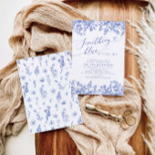 Blauw Wat zit er in je tas Vrijgezellenfeest spel Kaart