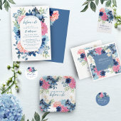 Iets blauws voor mijn bruidsfeest cadeautje ronde sticker