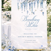 Something Blue Wildflower Bouquet Bridal Shower  Kaart