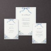 Iets Blauws Bloemens Save the Date (Personaliseer de collectie van deze zelfstandige maker.)