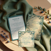 Something Blue Thistle Bachelorette Party Kaart