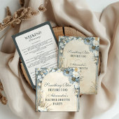Something Blue Thistle Bloemen Meisjesfeest Ronde Sticker