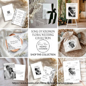 I Have Found the One Black and White Floral Kaart