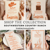 Zuidwestelijke Country Ranch Westerne bruiloft Menu