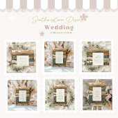 Zuidwestelijke Woestijn Cactus Landschap Wedding Kaart