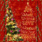 Sprankelend kerstboomlint satijnen lint