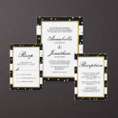 Mousserende strepen | Elegante Trouwtafel Kaart (Personaliseer de collectie van deze zelfstandige maker.)