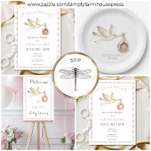 Speciale Bezorging Stork Roze Baby Meisje Baby sho Papieren Bordje