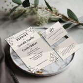 Spinnenwebs Gotische bruiloft Welkom Acryl Bord