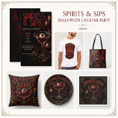 Spirits & Sips Halloween Cocktailparty Servet