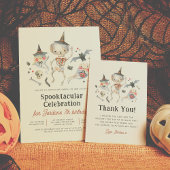 Spooktacular Halloween Verjaardagsfeest Welkomstbo Poster