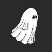 Enge en schattige Halloween-geest Poster