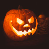 Engelachtige Griezelfees Halloween Sticker