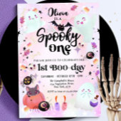 twee spooky roze spook Halloween Kaart