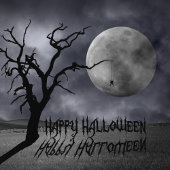 Spooky Landscape Halloween Card Kaart