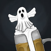 Boo Ghost Bier Etiket