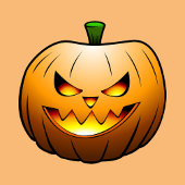 Creepy Halloween Pumpkin Kaart