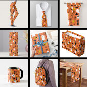 Spooky Halloween symbolen naadloos patroon Mok