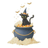 Halloween Hoodie - Mouse Wizard Chest & Bl