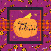 Happy Halloween Flat 4.25 x 5.5 pompoen Kaart