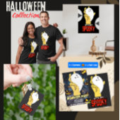 Dubbelzijdige Spooky Ghost Hand Halloween Custom Kaart