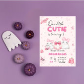 Schattigee geest Halloween verjaardagsfeest elk ja Kaart