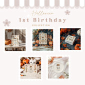 Spooky Sweet ONE Celebration Bedankkaart