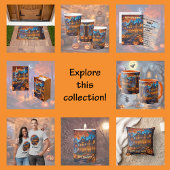 Spookachtige villa in het bos, pompoenen, Hallowee Mok