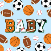 Sport Baby shower Co-ed Theme Boy Blue Bedankdoosjes