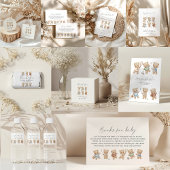 Sports bear baby shower bearly wait book request informatiekaartje