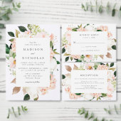 Voorjaarsspoeling Floral verander de datum Aankondigingskaart (Personaliseer de collectie van deze zelfstandige maker.)