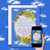 Spring Buttercup Bloemen Aankondigingskaart