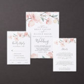 Spring Cherry Blossom Weddenmenu Menu (Personaliseer de collectie van deze zelfstandige maker.)