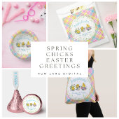 Pasen Elegantie: Spring Chicks Waterverf Papieren Kommen