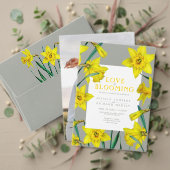 Liefde bloeit de gele lente bruiloft papieren bordje (Personaliseer deze collectie van deze onafhankelijke maker. Test)