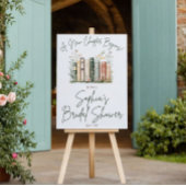 A New Chapter Begins!  Bridal Shower Menu Trifold 