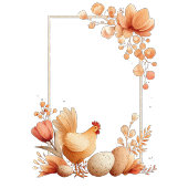 Blank Easter  Greeting Card with Chicken Kaart