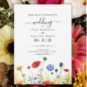 Spring Meadow Wildflower Uitnodigingen Wikkel