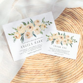 Waterverf Bloemen & Goud Glitter Etiket
