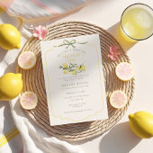 Squeeze & Celebrate Lemon Citrus Baby Shower Papieren Bordje