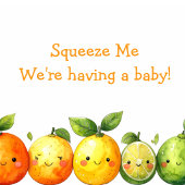 Squeeze Me Citrus Baby Shower Spandoek